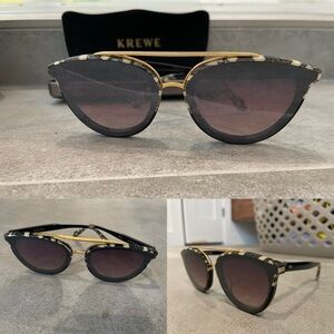 KREWE Black and Gold Sunglasses
